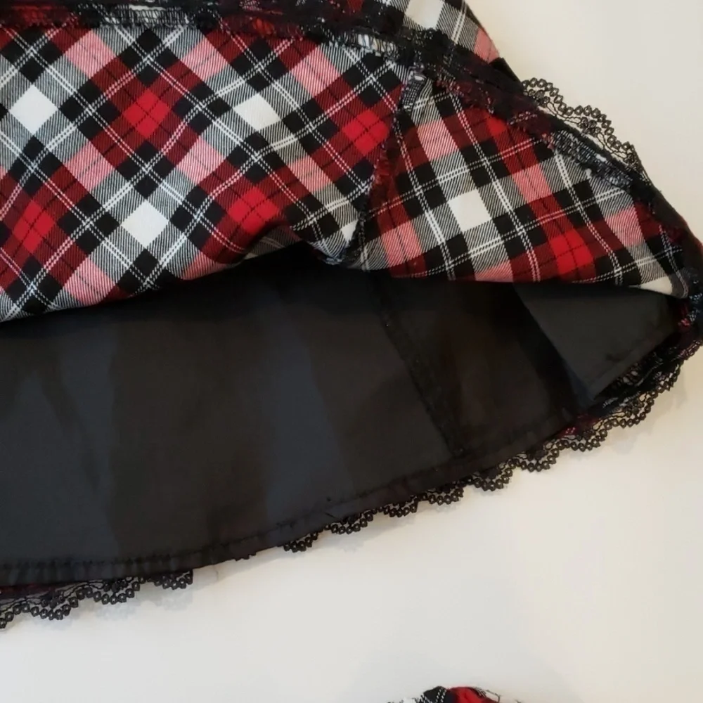 THE CHILDREN'S PLACE  christmas holiday plaid dress 6/9 T53